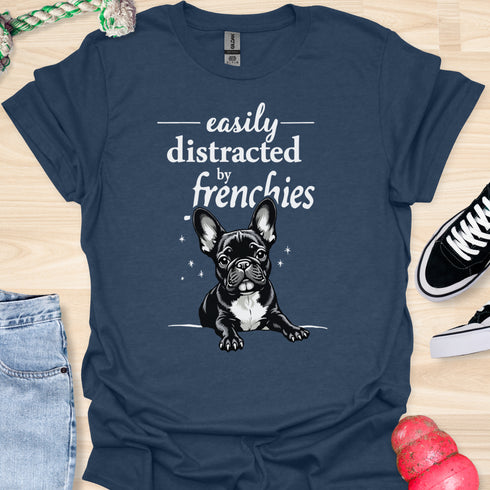 Easily distracted by frenchies - V14 - The Popup T-Shirt